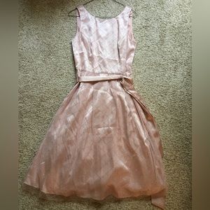Jessica Howard Pink and Silver Glitter Sleeveless Dress Size 6 Great for Spring!